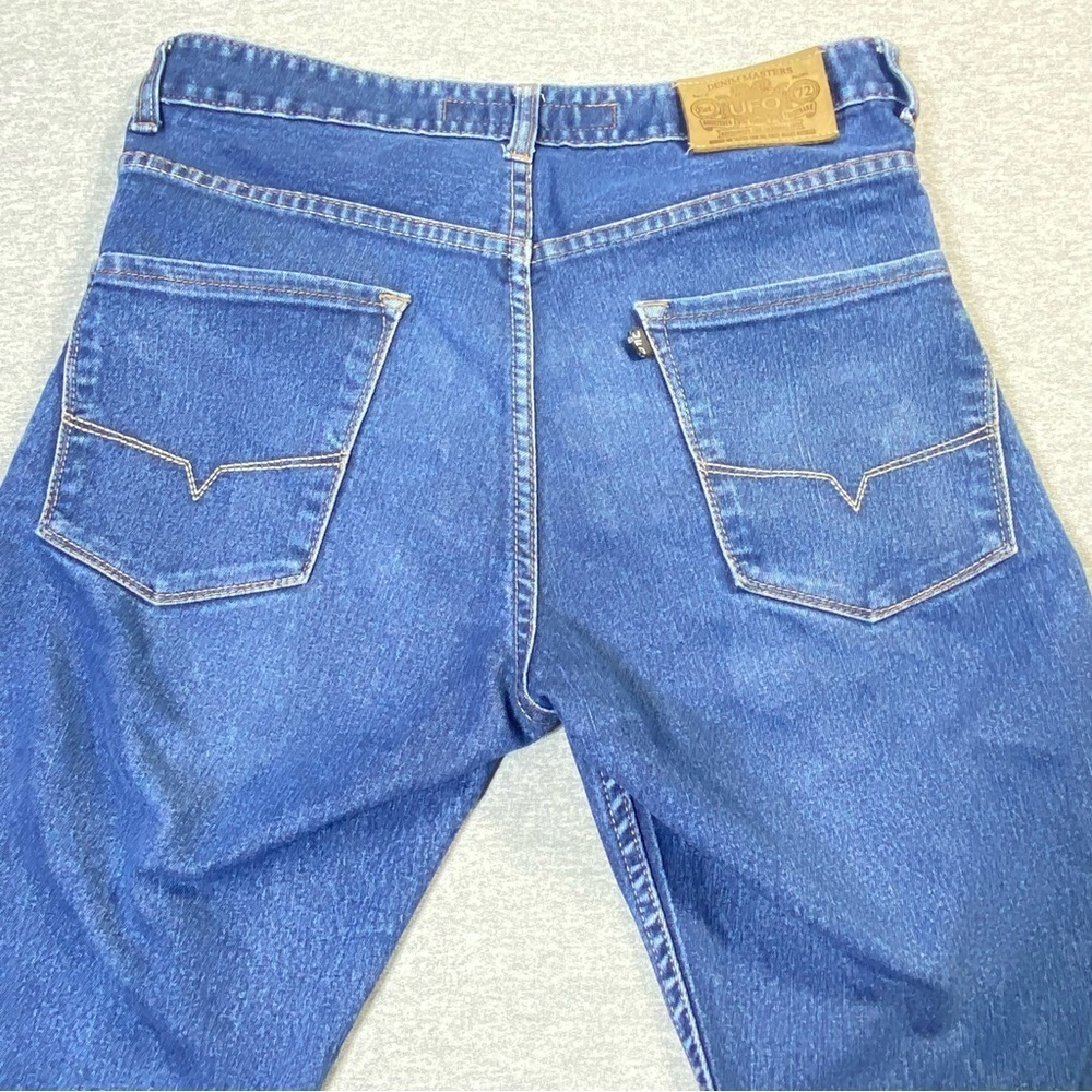 UFO Vintage Jeans Men's 30 Blue Straight Mid Rise 90's Skater Y2K Casual Denim - Picture 8 of 15
